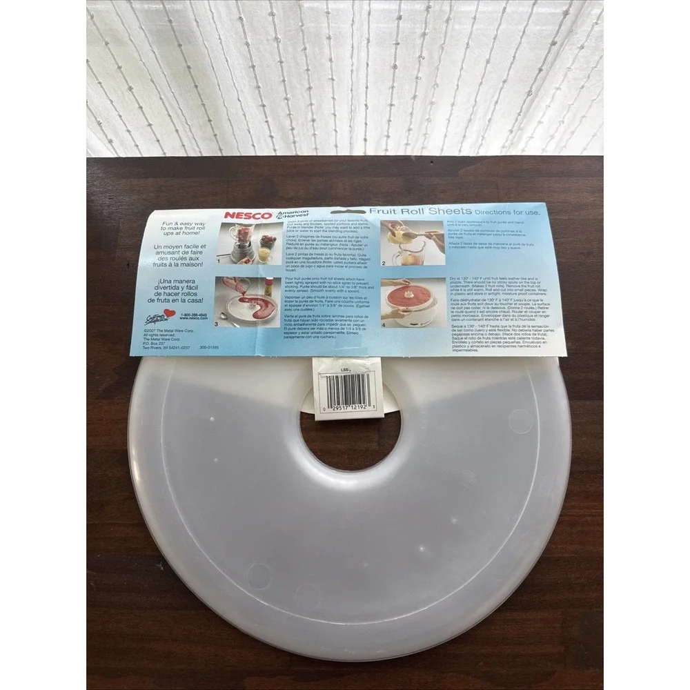 NESCO American Harvest FRUIT ROLL SHEETS Pkg of 4 for Snackmaster DEHYDRATOR NIP